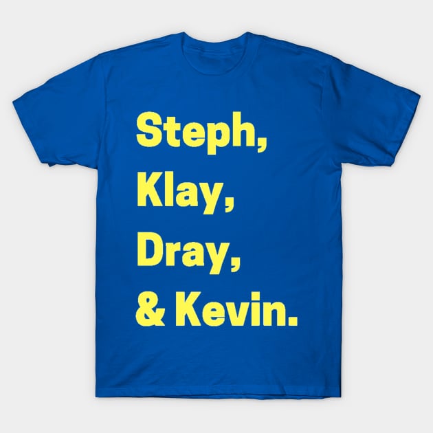 Golden State Warriors name shirt T-Shirt by asaxdavid